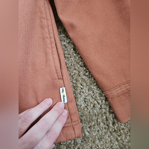 Hang Ten Fleece Interior Women's Utility Jacket in Copper/Orange, Size Medium - Picture 5 of 14